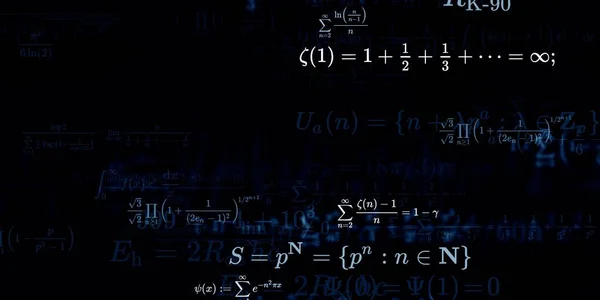 Formação Matemática Com Fórmulas Ilustração Perfeita — Fotografia de Stock