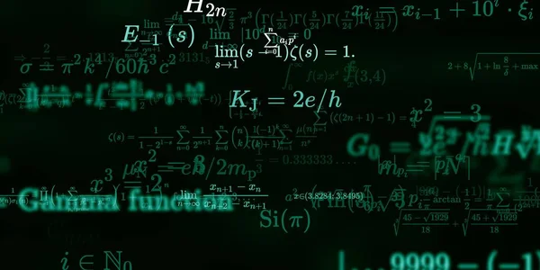 Historia Matemática Con Fórmulas Ilustración Perfecta — Foto de Stock