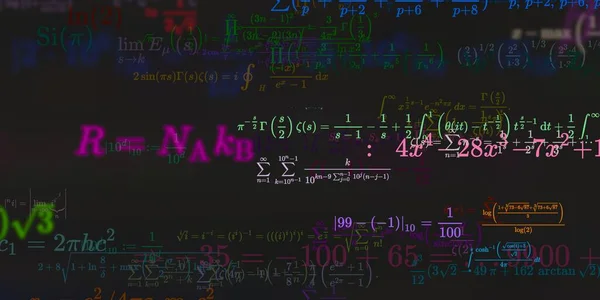 Sfondo Matematico Con Formule Illustrazione Senza Soluzione Continuità — Foto Stock