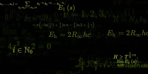 Sfondo Matematico Con Formule Illustrazione Senza Soluzione Continuità — Foto Stock