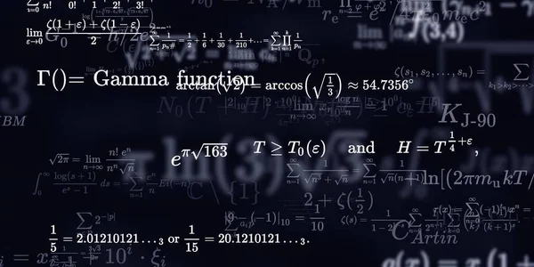 Historia Matemática Con Fórmulas Ilustración Perfecta — Foto de Stock