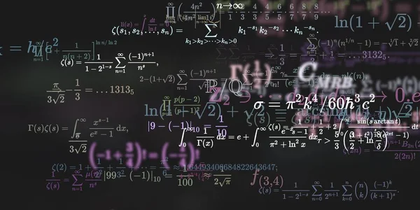 Formüllü Matematik Arkaplanı Kusursuz Illüstrasyon — Stok fotoğraf