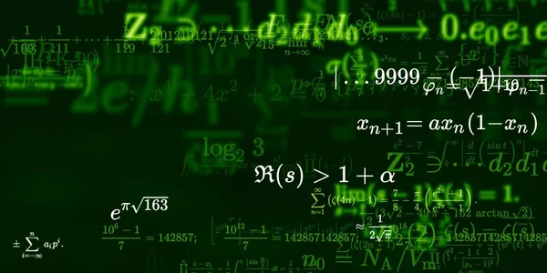 Formação Matemática Com Fórmulas Ilustração Perfeita — Fotografia de Stock