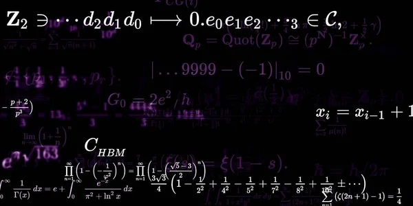 Formüllü Matematik Arkaplanı Kusursuz Illüstrasyon — Stok fotoğraf