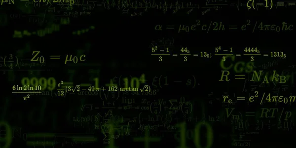 Historia Matemática Con Fórmulas Ilustración Perfecta — Foto de Stock