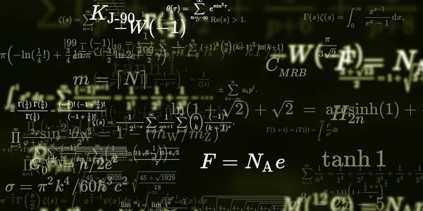 Tło Matematyczne Wzorami Bezproblemowa Ilustracja — Zdjęcie stockowe