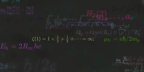 Sfondo Matematico Con Formule Illustrazione Senza Soluzione Continuità — Foto Stock