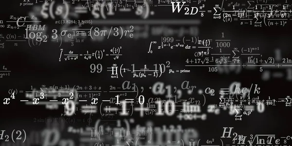 Formação Matemática Com Fórmulas Ilustração Perfeita — Fotografia de Stock