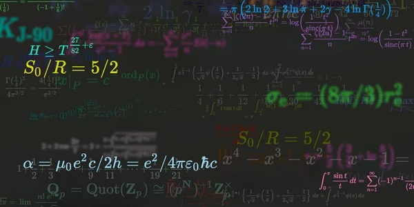 Formação Matemática Com Fórmulas Ilustração Perfeita — Fotografia de Stock