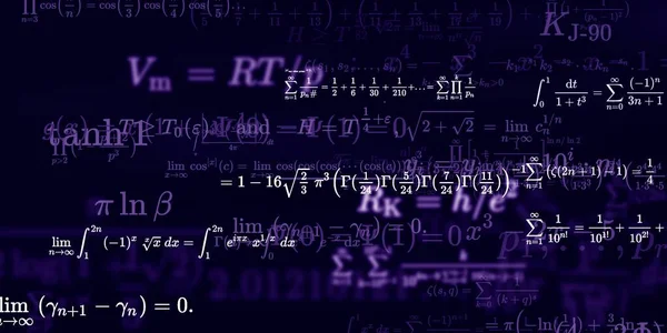 Formação Matemática Com Fórmulas Ilustração Perfeita — Fotografia de Stock