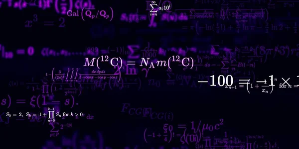 Tło Matematyczne Wzorami Bezproblemowa Ilustracja — Zdjęcie stockowe