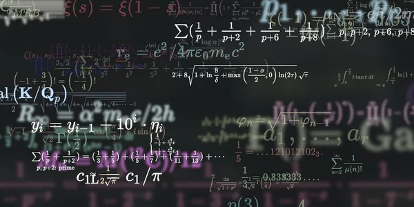 Sfondo Matematico Con Formule Illustrazione Senza Soluzione Continuità — Foto Stock