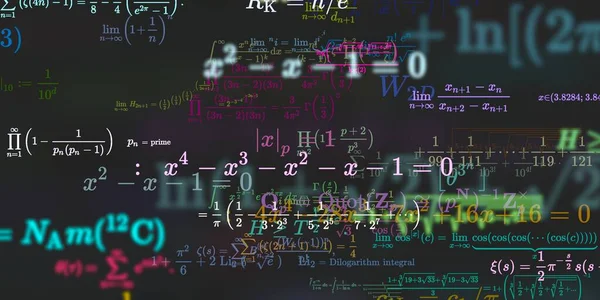 Sfondo Matematico Con Formule Illustrazione Senza Soluzione Continuità — Foto Stock