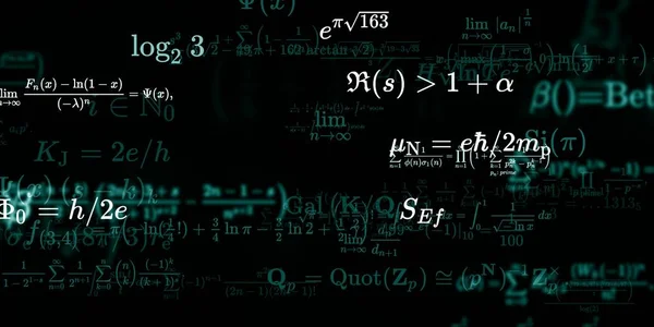 Sfondo Matematico Con Formule Illustrazione Senza Soluzione Continuità Modello Astratto — Foto Stock