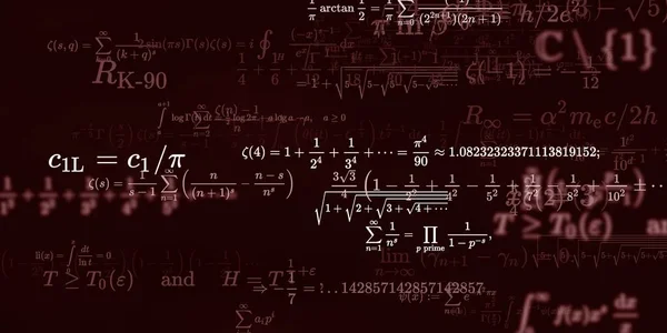 Formação Matemática Com Fórmulas Ilustração Perfeita — Fotografia de Stock