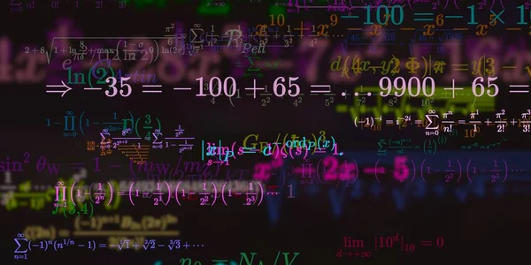 Formüllü Matematik Arkaplanı Kusursuz Illüstrasyon — Stok fotoğraf