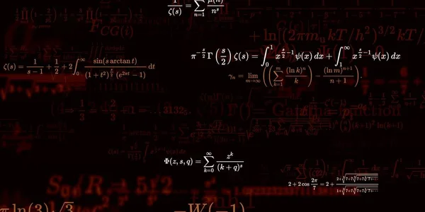 Historia Matemática Con Fórmulas Ilustración Perfecta — Foto de Stock