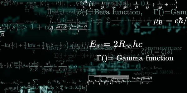 Historia Matemática Con Fórmulas Ilustración Perfecta — Foto de Stock