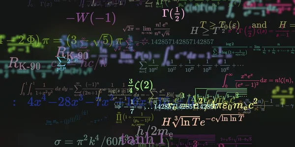 Sfondo Matematico Con Formule Illustrazione Senza Soluzione Continuità — Foto Stock