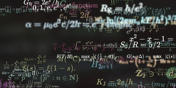 Sfondo Matematico Con Formule Illustrazione Senza Soluzione Continuità — Foto Stock