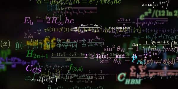 Sfondo Matematico Con Formule Illustrazione Senza Soluzione Continuità — Foto Stock