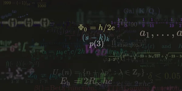 Historia Matemática Con Fórmulas Ilustración Perfecta — Foto de Stock