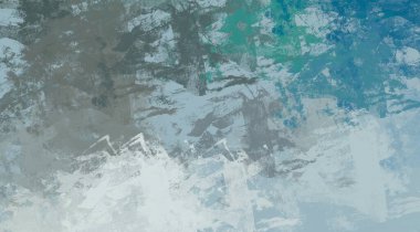 Soyut arka plan sanatı. 2D çizim. Etkileyici yağlı boya resim. Tuvalde fırça darbeleri. Modern sanat. Çok renkli arkaplan. Çağdaş sanat. İfade. Sanatsal dijital palet.