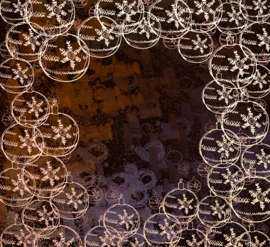 Kopya alanı için soyut noel arkaplanı, yeni yıl