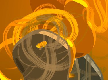 Soyut arka plan sanatı. 3 boyutlu illüstrasyon. Tuvalde fırça darbeleri. Çok renkli arkaplan. Çağdaş sanat. Sanatsal dijital palet.