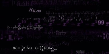 Formüllü matematik arkaplanı, kusursuz illüstrasyon   