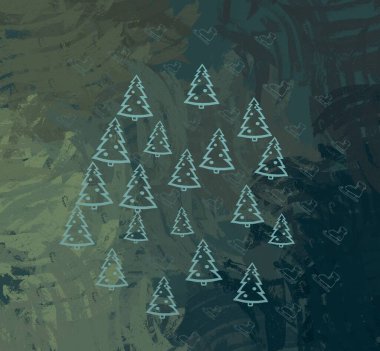 Kopya alanı için soyut noel arkaplanı, yeni yıl