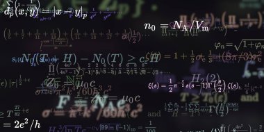Formüllü matematik arkaplanı, kusursuz illüstrasyon   