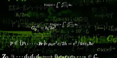 Formüllü matematik arkaplanı, kusursuz illüstrasyon   