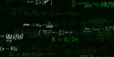 Formüllü matematik arkaplanı, kusursuz illüstrasyon   