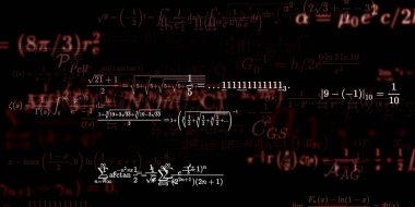 Formüllü matematik arkaplanı, kusursuz illüstrasyon   