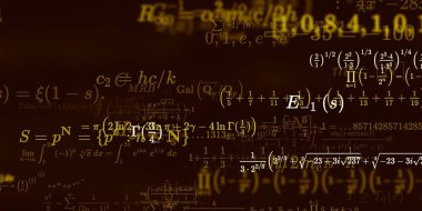 Formüllü matematik arkaplanı, kusursuz illüstrasyon   