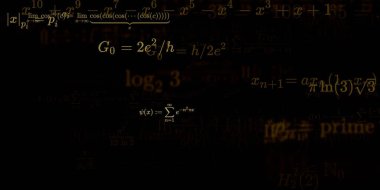 Formüllü matematik arkaplanı, kusursuz illüstrasyon   