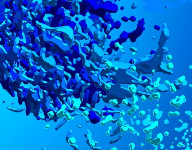 Soyut arka plan sanatı. 3 boyutlu illüstrasyon. Tuvalde fırça darbeleri. Çok renkli arkaplan. Çağdaş sanat. Sanatsal dijital palet.