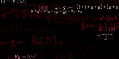 Formüllü matematik arkaplanı, kusursuz illüstrasyon   