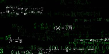 Formüllü matematik arkaplanı, kusursuz illüstrasyon   