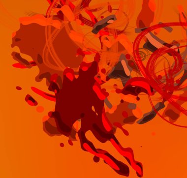 Soyut arka plan sanatı. 3 boyutlu illüstrasyon. Tuvalde fırça darbeleri. Çok renkli arkaplan. Çağdaş sanat. Sanatsal dijital palet.