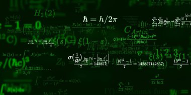 Formüllü matematik arkaplanı, kusursuz illüstrasyon   