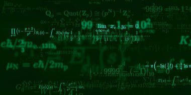 Formüllü matematik arkaplanı, kusursuz illüstrasyon   