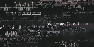 Formüllü matematik arkaplanı, kusursuz illüstrasyon   
