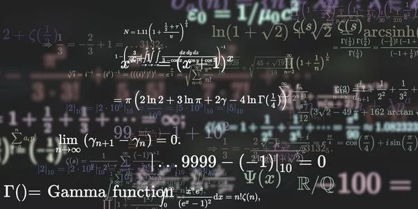 Sfondo Matematico Con Formule Illustrazione Senza Soluzione Continuità — Foto Stock