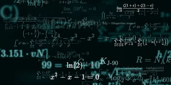 Formação Matemática Com Fórmulas Ilustração Perfeita — Fotografia de Stock