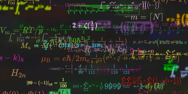 Tło Matematyczne Wzorami Bezproblemowa Ilustracja — Zdjęcie stockowe