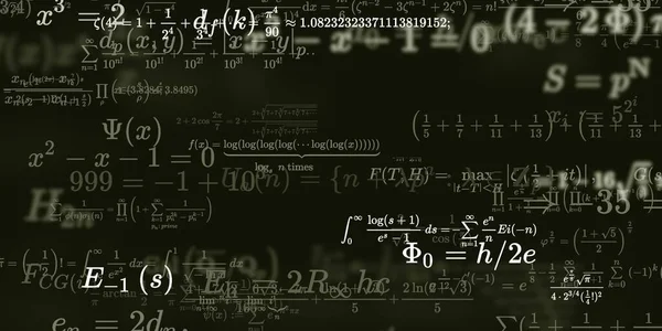 Historia Matemática Con Fórmulas Ilustración Perfecta — Foto de Stock