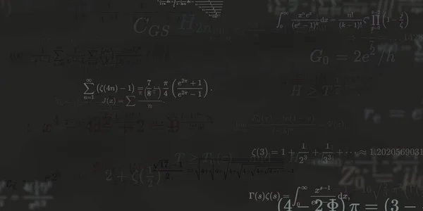 Sfondo Matematico Con Formule Illustrazione Senza Soluzione Continuità Modello Astratto — Foto Stock