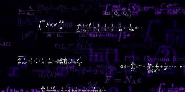 Formüllü Matematik Arkaplanı Kusursuz Illüstrasyon — Stok fotoğraf